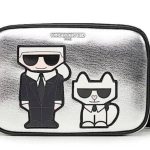 کیف کراس بادی نقره‌ایی Karl lagerfeld