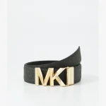 کمربند دورو MK – مشکی با سگک طلایی