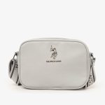 کیف کراس‌بادی زنانه U.S. Polo Assn طوسی روشن