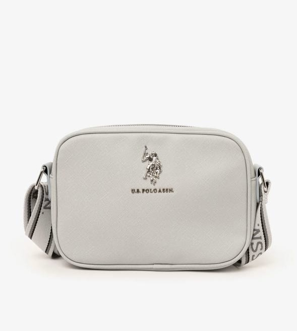 کیف کراس‌بادی زنانه U.S. Polo Assn طوسی روشن