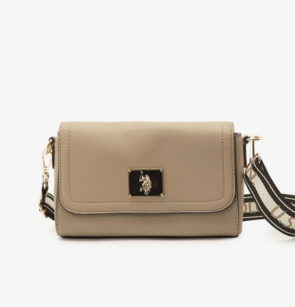 کیف کراس‌بادی زنانه U.S. Polo Assn کاراملی