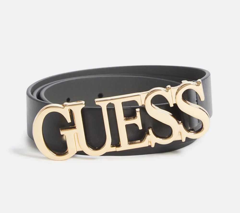 کمربند زنانه GUESS با سگک طلایی - Image 1